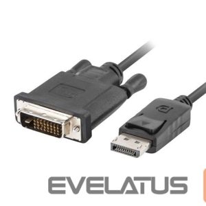 Monitoriaus priedas Lanberg  Cable | CA-DPDV-10CU-0018-BK | DisplayPort to DVI-D | 1.8 m 