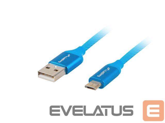 Kabelis Lanberg USB Micro to USB-A 2.0 Cable Blue Premium QC 3.0, 1.8 m | CA-USBM-20CU-0018-BL | USB Micro to USB Type-A