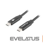 Monitoriaus priedas Lanberg  USB-C 2.0 Cable, Quick Charge 4.0 | CA-CMCM-40CU-0018-BK | USB Type-C to USB Type-C | 1.8 m 