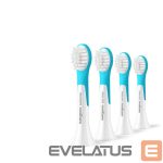 Dantų šepetėlis Philips  Toothbrush Heads | HX6034/90 Sonicare For Kids3+ | Heads | For children | Number of brush heads included 4 | White/Blue 