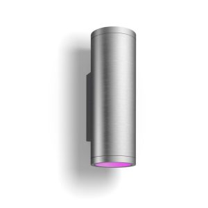Stalinė lempa Philips Hue  WCA Appear Outdoor Wall Lantern, Inox | 8 W | 2000-6500 Hue White Colour Ambiance 