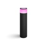 Stalinė lempa Philips Hue  WCA Calla Outdoor Large Bollard, Black | 8 W | 2000-6500 Hue White Colour Ambiance 