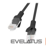 Monitoriaus priedas Lanberg  Patchcord CAT.5E UTP 0.25M black fluke passed 