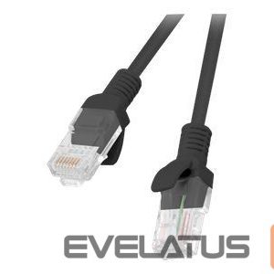 Monitoriaus priedas Lanberg  Patchcord CAT.6 UTP fluke passed | PCU6-10CC-0025-BK | 0.25 m 
