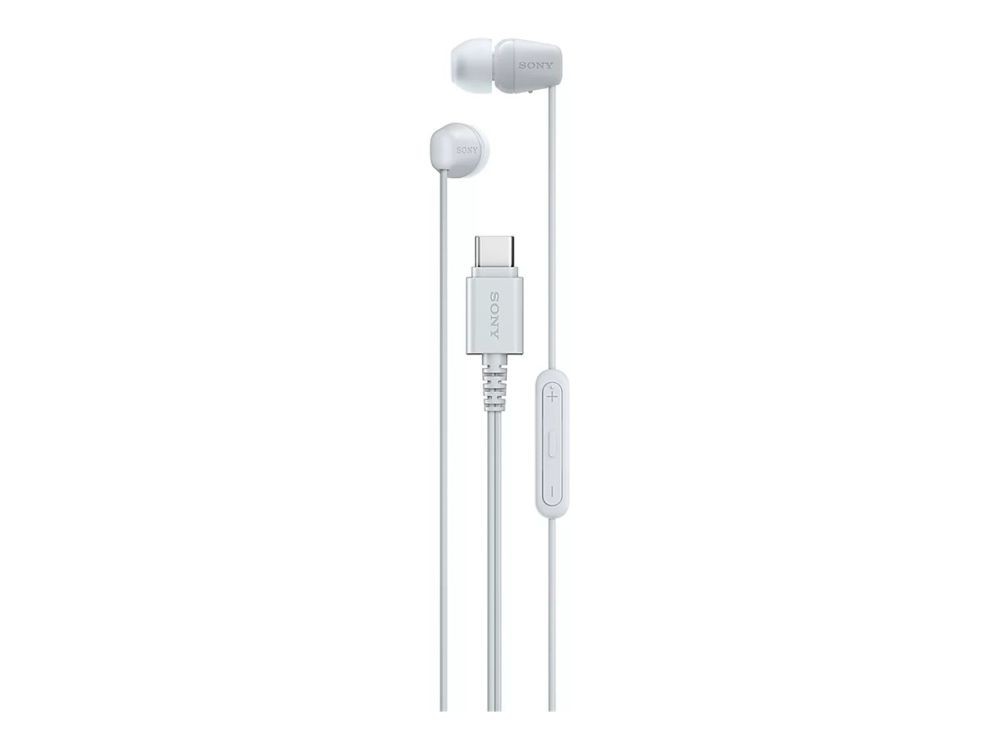 Belaidės ausinės Sony IER‑EX15C USB‑C Wired Earbuds with Mic, White |