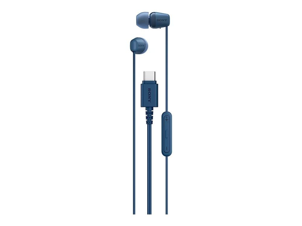 Belaidės ausinės Sony IER‑EX15C USB‑C Wired Earbuds with Mic, Blue |