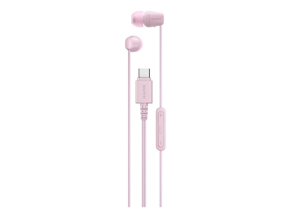 Belaidės ausinės Sony IER‑EX15C USB‑C Wired Earbuds with Mic, Pink |