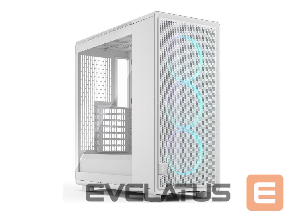 Kompiuterio dėžė Fractal Design Case | Epoch | White TG RGB Clear Tint | ATX | Power supply included No