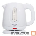Virdulys Adler  Kettle | AD 1373 | Electric | 850 W | 1 L | Polypropylene | 360° rotational base | White 