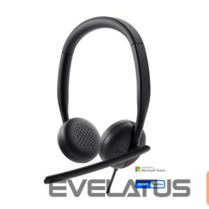 Laidinės ausinės Dell  Headset WH3024 Built-in microphone USB-C, USB-A Black 