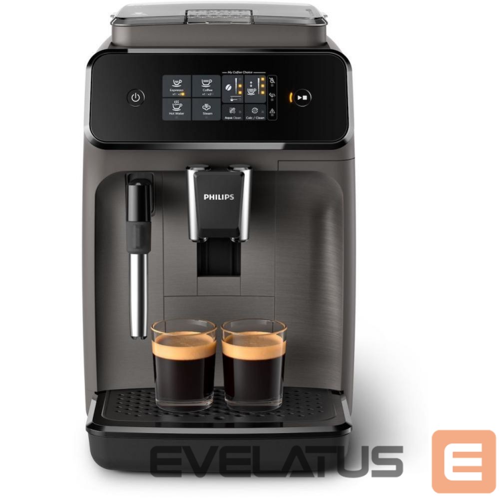 Kiti smulkūs buitiniai prietaisai Philips Espresso Coffee maker Series 1200 EP1224/00 Pump pressure 15 bar Built-in milk frother Fully automatic 1500 W Light Gray