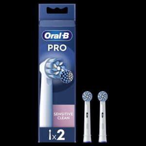 Dantų šepetėlis Oral-B  | Replaceable toothbrush heads | EB60X-2 Sensitive Clean Pro | Heads | For adults | Number of brush heads included 2 | White 