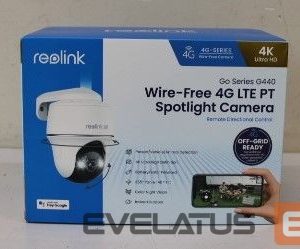 Internetinė kamera Reolink  SALE OUT.  Go Series G440 4K 4G LTE Wire Free Camera, White, DAMAGED PACKAGING | 4K 4G LTE Wire Free Camera | Go Series G440 | Dome | 8 MP | Fixed | IP64 | H.265 | MicroSD (Max. 128GB) | DAMAGED PACKAGING 
