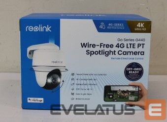Internetinė kamera Reolink SALE OUT. Go Series G440 4K 4G LTE Wire Free Camera, White, DAMAGED PACKAGING | 4K 4G LTE Wire Free Camera | Go Series G440 | Dome | 8 MP | Fixed | IP64 | H.265 | MicroSD (Max. 128GB) | DAMAGED PACKAGING