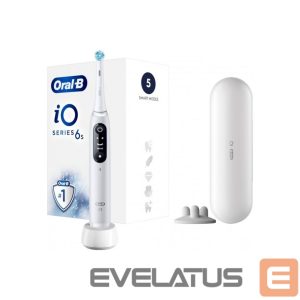 Dantų šepetėlis Oral-B  Electric Toothbrush | iO6 | Rechargeable | For adults | Number of brush heads included 1 | Number of teeth brushing modes 5 | White 