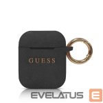 Dėklai ausinėms Guess - Silicone Case for AirPods 1/2 Black
