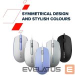Kompiuterio pelė Canyon  CANYON mouse M-10 Wired White Grey 