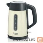 Virdulys Bosch  Kettle TWK4P437 Electric, 2400 W, 1.7 L, Stainless steel, Beige 