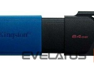 USB atmintinė Kingston  USB 3.2 Flash Drive DataTraveler Exodia M 64 GB, USB 3.2, Black/Blue 