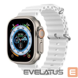 Dirželis Dux Ducis Apple Silicone Strap for Apple Watch 42/44/45/46/49MM White