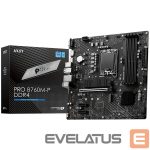 Intel procesoriaus pagrindinė plokštė MSI  MB B760 S1700 MATX/PRO B760M-P 