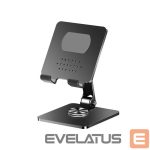 Laikikliai ir stovai iLike  STM4 Metal Tablet PC Holder Stand with Adjustable Perfect Angle & 360 Rotation Black Black