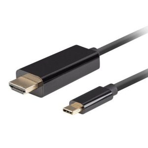 Adapteris Lanberg  USB-C to HDMI Cable, 0.5 m 4K/60Hz, Black 