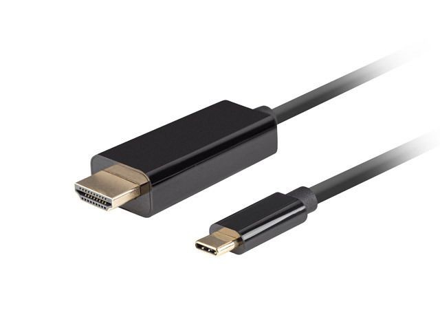 Adapteris Lanberg USB-C to HDMI Cable, 0.5 m 4K/60Hz, Black