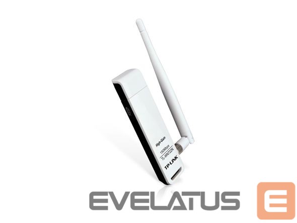 Kabelis TP-Link USB 2.0 Adapter TL-WN722N 2.4GHz, 802.11n, 150 Mbps, 1xDetachable antenna 4dBi