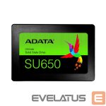 Kietasis diskas SDD ADATA  Ultimate SU650 256 GB, SSD form factor 2.5", SSD interface SATA 6Gb/s, Write speed 450 MB/s, Read speed 520 MB/s 