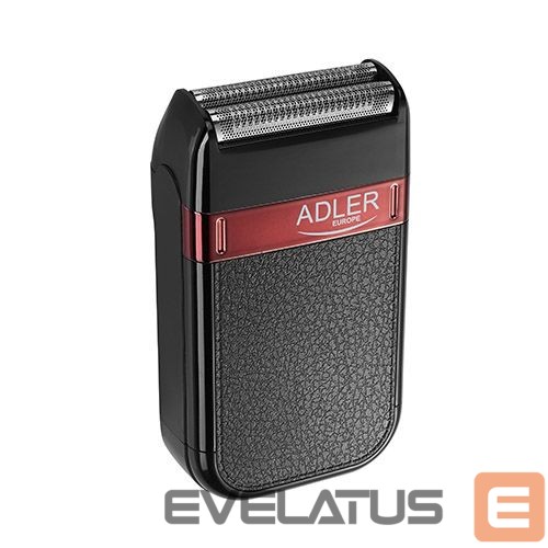 Skustuvas Adler Shaver AD 2923 Cordless, Charging time 1 h, Operating time 45 min, Wet use, NiMH, Number of shaver heads/blades 1, Black