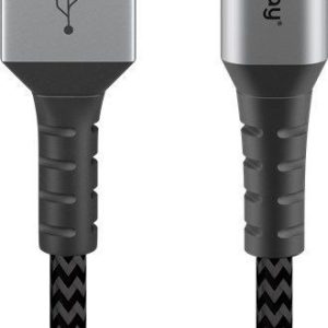 Kabelis Goobay  USB-C to USB-A Textile Cable with Metal Plugs 