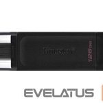 Atminties kortelės Kingston  KINGSTON 128GB USB-C3.2 Gen1 DT 70 