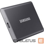 Kietasis diskas SDD Samsung  External SSD||T7|2TB|USB 3.2|Write speed 1000 MBytes/sec|Read speed 1050 MBytes/sec|MU-PC2T0T/WW 