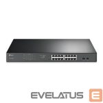 Jungikliai TP-Link  Switch||TL-SG1218MPE|Desktop/pedestal|Rack|16x10Base-T / 100Base-TX / 1000Base-T|PoE+ ports 16|192 Watts|TL-SG1218MPE 