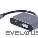 Moduliai ir siųstuvai Gembird  I/O ADAPTER USB-C TO HDMI/VGA/A-USB3C-HDMIVGA-01 