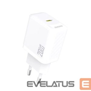 Adapteriai Dudao  A26 PD20W GaN USB-C Charger White