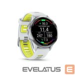 Išmanusis laikrodis Garmin  Forerunner 970, Titanium with Whitestone Case and Whitestone/Translucent Amp Yellow Band 