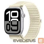 Dirželis Dux Ducis  Apple Watch 42/44/45/46/49MM YE Nylon Braided Loop Wrist Strap Starlight