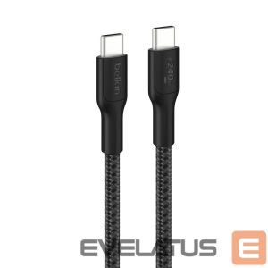 Kabelis Belkin  USB-C TO USB-C 240W 2.0, BRAIDED PCR, 2M Black