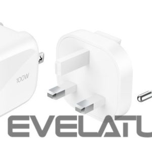 Adapteriai Belkin  BOOSTCHARGE 100w 2C1A Wall Charger with interchangable plug tips UK, EU, US White