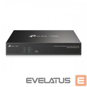 stebėjimo priedai TP-Link  NET VIDEO RECORDER 4CH POE+/VIGI NVR1004H-4P 