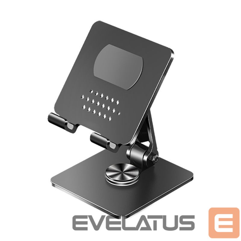 Laikikliai ir stovai iLike STM4 Metal Tablet PC Holder Stand with Adjustable Perfect Angle & 360 Rotation Black Black