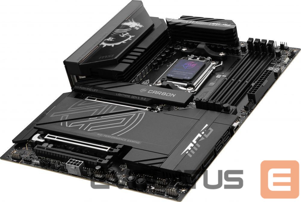 Intel procesoriaus pagrindinė plokštė MSI Processor family AMD | Processor socket AM5 | DDR5 UDIMM | Supported hard disk drive interfaces SATA, M.2 | Number of SATA connectors 4