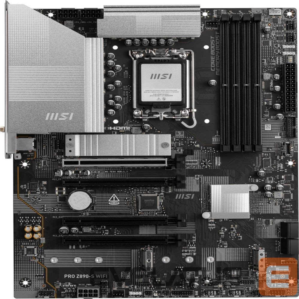 Intel procesoriaus pagrindinė plokštė MSI PRO Z890-S WIFI |