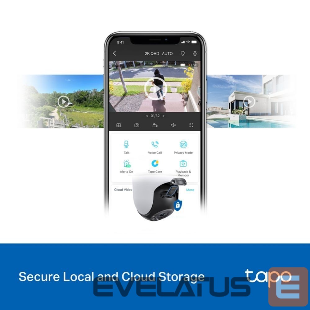 DSLR fotoaparatas TP-Link WRL CAMERA 1080P PAN/TILT/TAPO C520WS