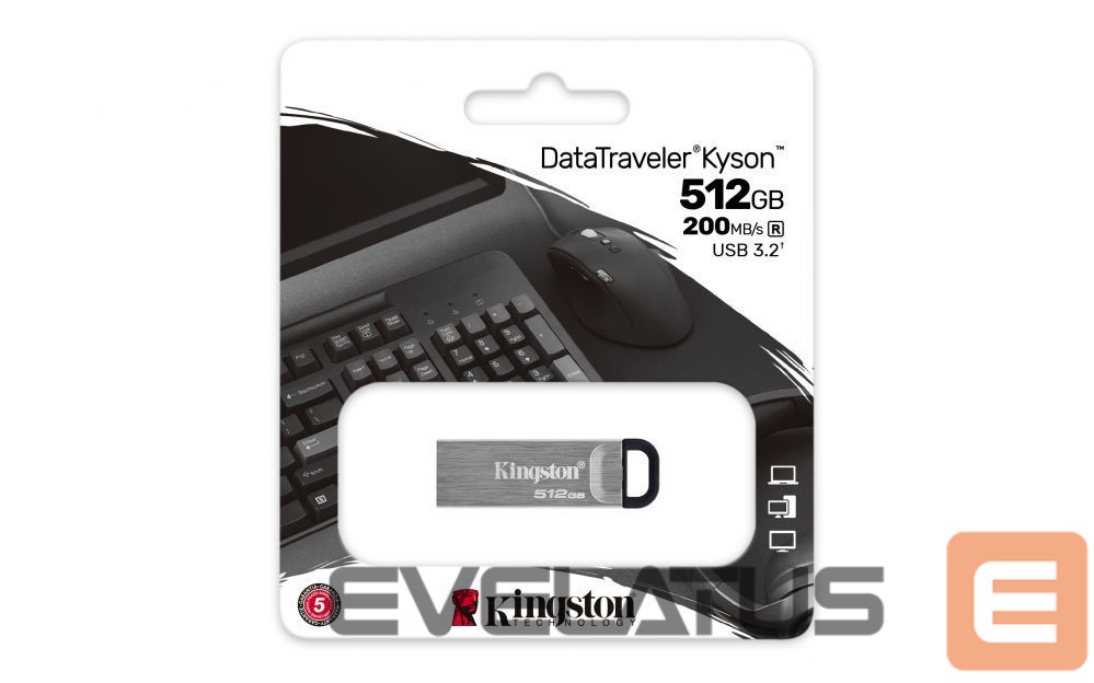 USB atmintinė Kingston DataTraveler Kyson 512GB USB 3.2 Flash Drive