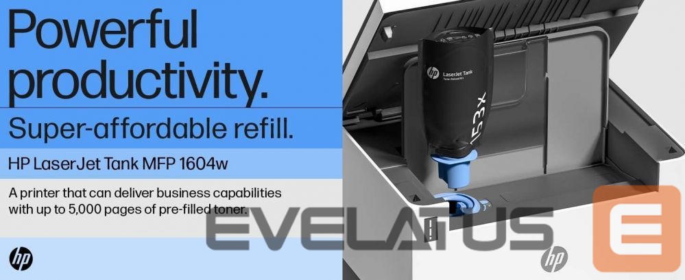 Spausdintuvai HP HP LaserJet Tank MFP 1604W Printer