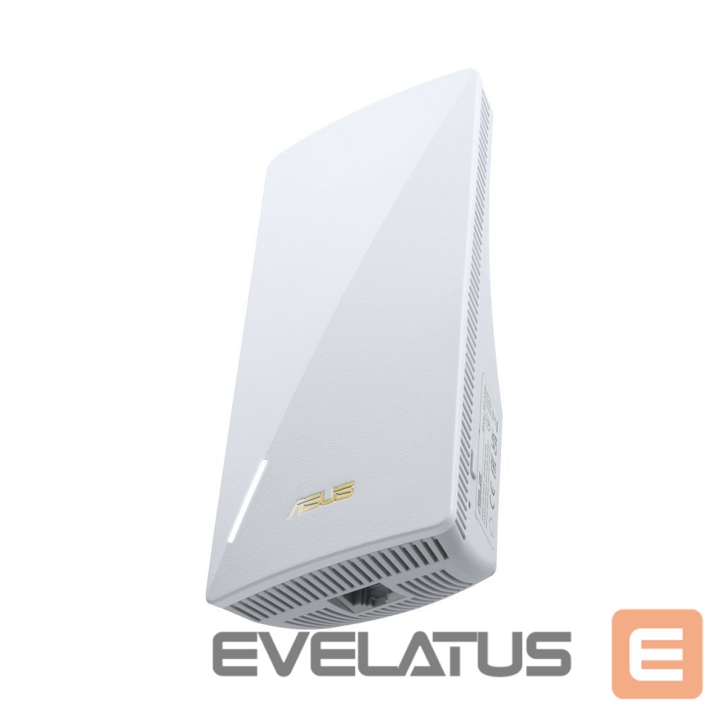 Maršrutizatoriai Asus AX3000 Dual-band WiFi 6 Range Extender (EU) | RP-AX58 | 802.11ax | 574+2402 Mbit/s | 10/100/1000 Mbit/s | Ethernet LAN (RJ-45) ports 1 | Mesh Support Yes | MU-MiMO No | No mobile broadband | Antenna type Internal