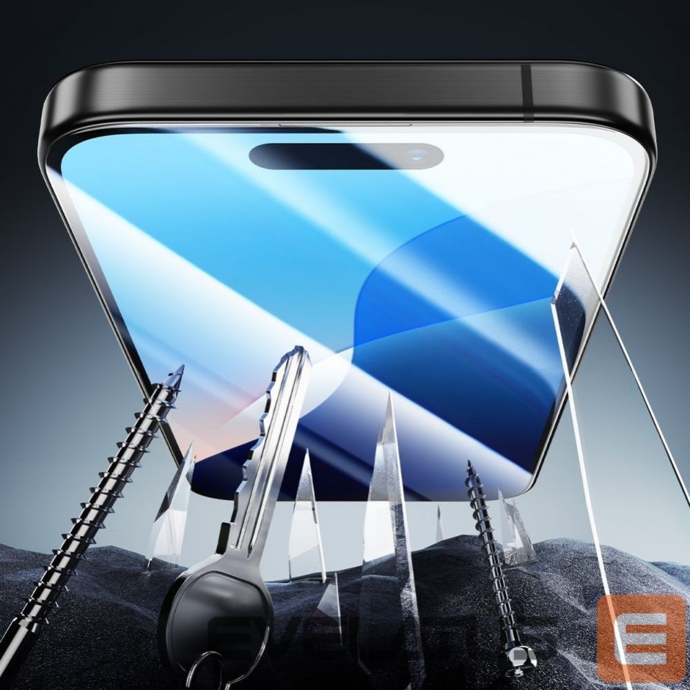 Kitas telefono priedas ESR ESR Armorite Tempered Glass for iPhone 16 Pro Max - with Black Frame
